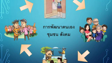 การพัฒนาตนเอง ชุมชน สังคม ระดับ ม.ปลาย