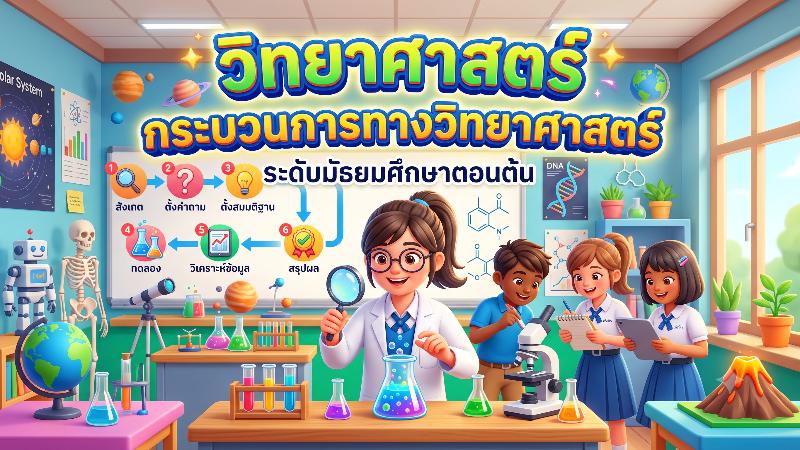 รายวิชาวิทยาศาสตร์ เรื่อง กระบวนการทางวิทยาศาสตร์